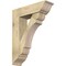 Ekena Millwork Olympic Traditional Rough Sawn Bracket w/ Offset Brace, Douglas Fir, 8"W x 28"D x 36"H BKT0806X28X36OLY01RDF - alternate 1